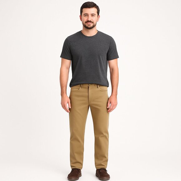 Levi's Men's Khaki Straight Jeans - Picture 1 of 5